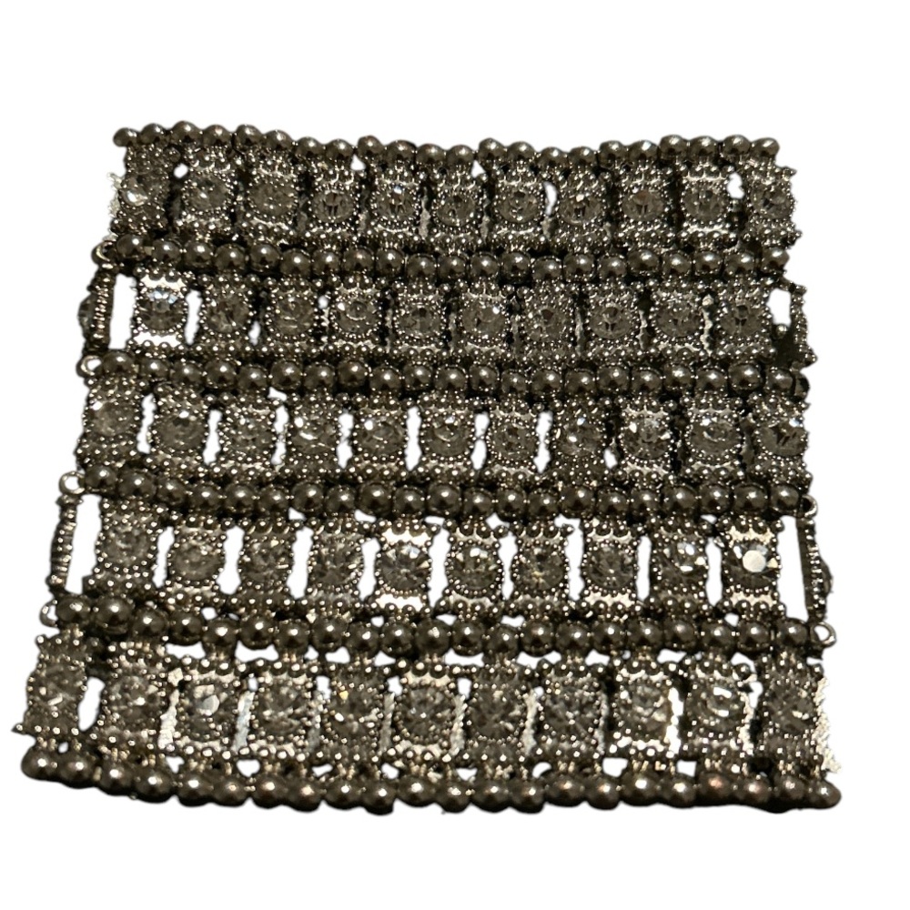 Multilayer Rhinestone Stretch Cuff Bracelets For … - image 2